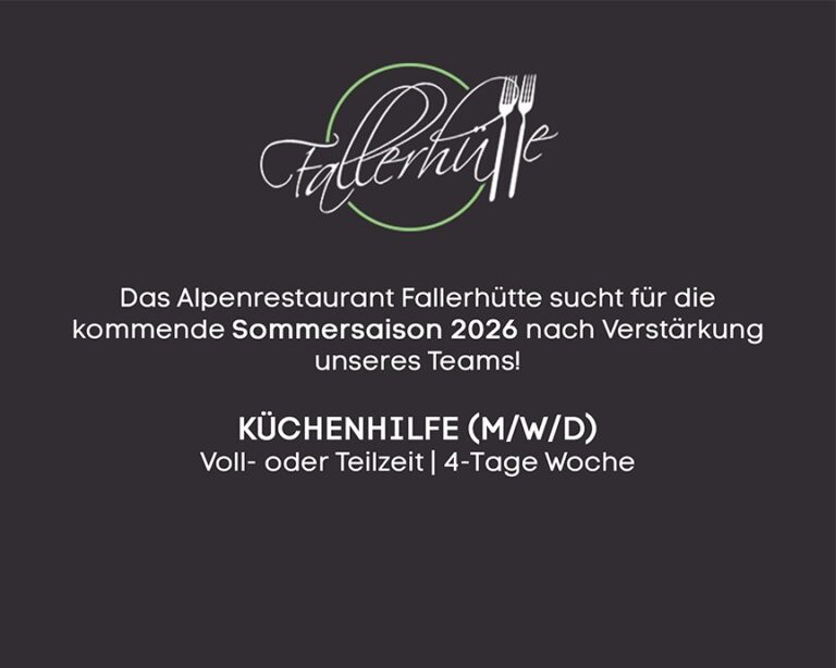 Stelleninserat: Küchenhilfe